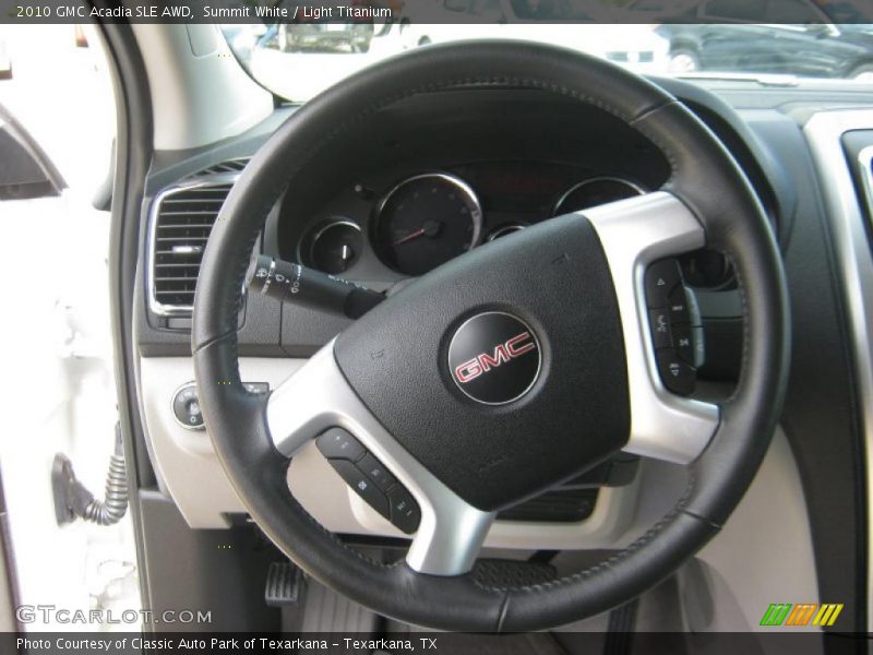 Summit White / Light Titanium 2010 GMC Acadia SLE AWD