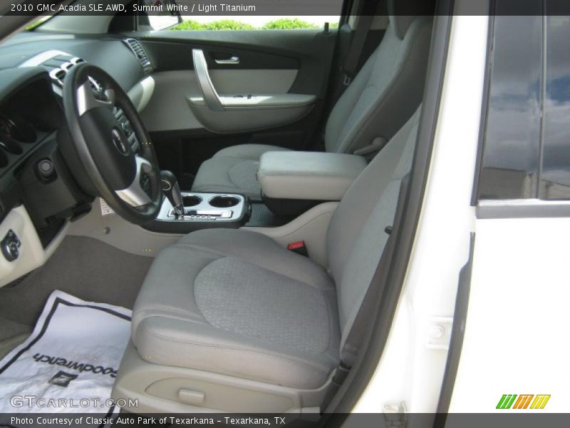 Summit White / Light Titanium 2010 GMC Acadia SLE AWD