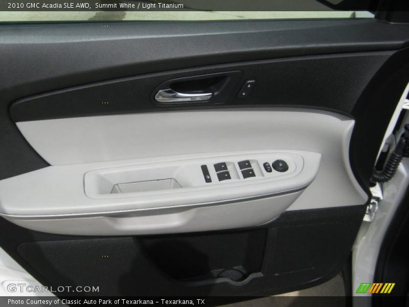 Summit White / Light Titanium 2010 GMC Acadia SLE AWD