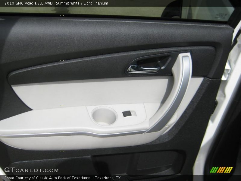 Summit White / Light Titanium 2010 GMC Acadia SLE AWD