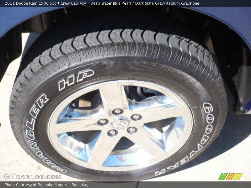 Deep Water Blue Pearl / Dark Slate Gray/Medium Graystone 2011 Dodge Ram 1500 Sport Crew Cab 4x4