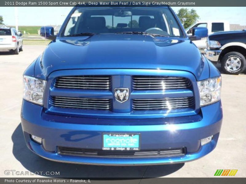 Deep Water Blue Pearl / Dark Slate Gray/Medium Graystone 2011 Dodge Ram 1500 Sport Crew Cab 4x4
