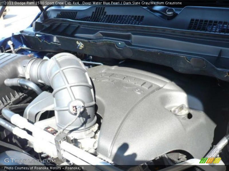 Deep Water Blue Pearl / Dark Slate Gray/Medium Graystone 2011 Dodge Ram 1500 Sport Crew Cab 4x4