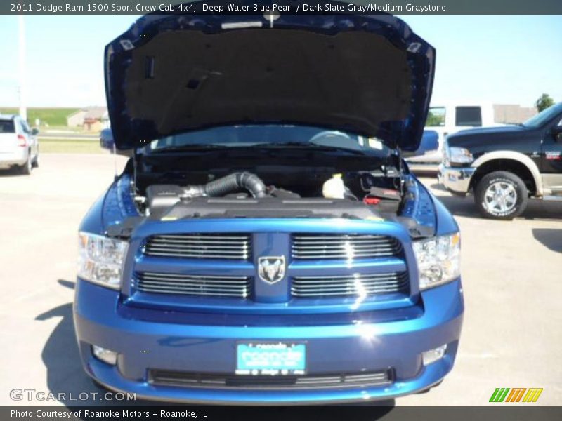 Deep Water Blue Pearl / Dark Slate Gray/Medium Graystone 2011 Dodge Ram 1500 Sport Crew Cab 4x4