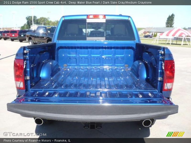 Deep Water Blue Pearl / Dark Slate Gray/Medium Graystone 2011 Dodge Ram 1500 Sport Crew Cab 4x4