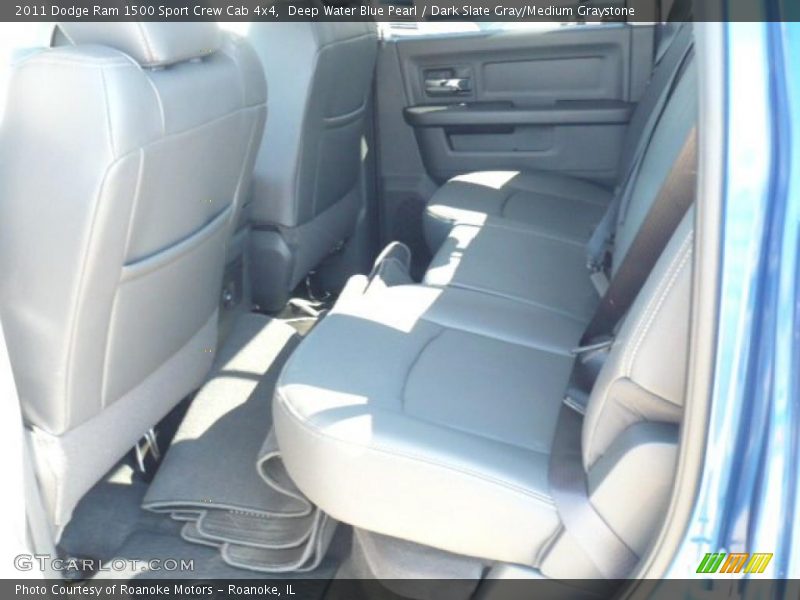 Deep Water Blue Pearl / Dark Slate Gray/Medium Graystone 2011 Dodge Ram 1500 Sport Crew Cab 4x4
