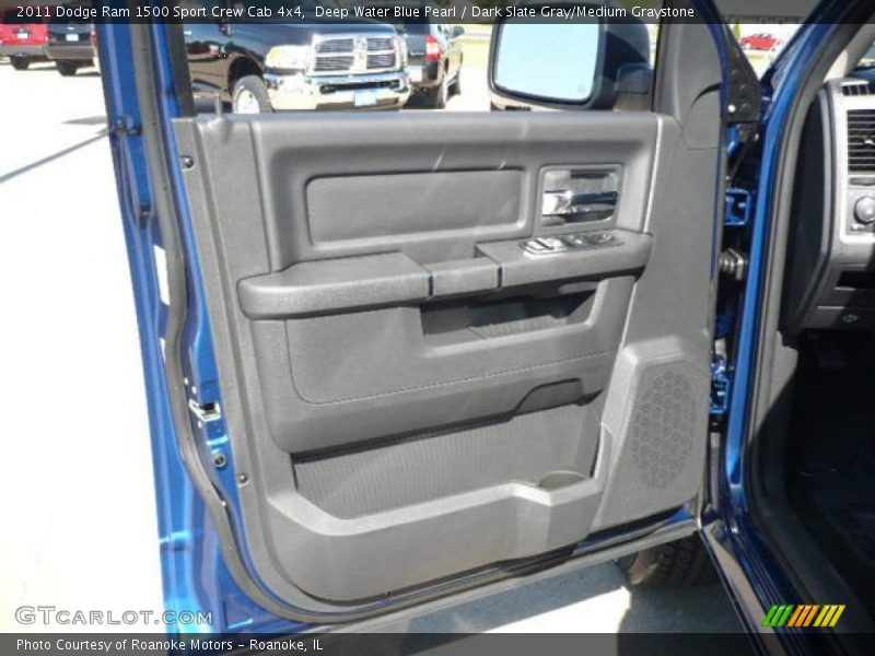 Deep Water Blue Pearl / Dark Slate Gray/Medium Graystone 2011 Dodge Ram 1500 Sport Crew Cab 4x4