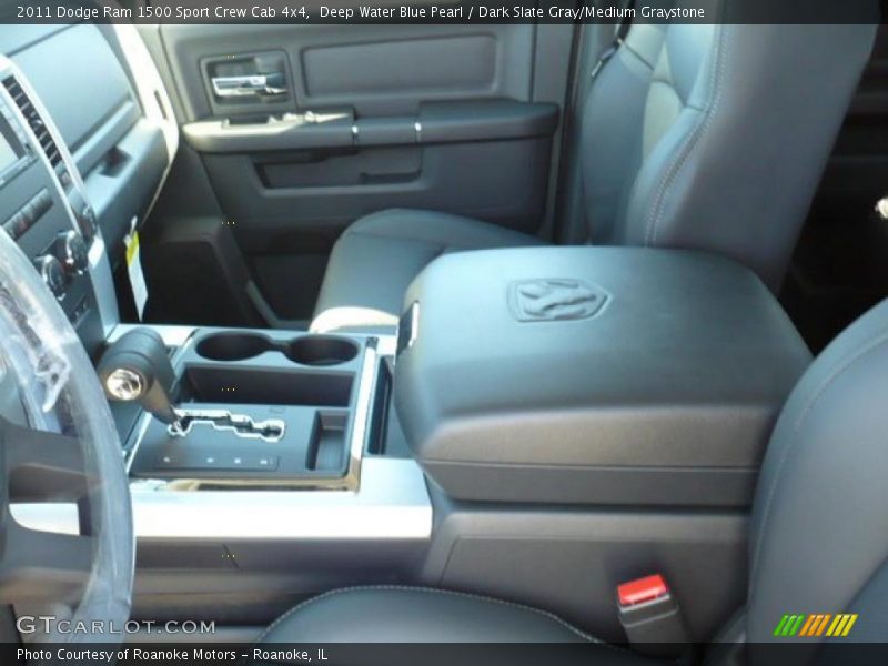 Deep Water Blue Pearl / Dark Slate Gray/Medium Graystone 2011 Dodge Ram 1500 Sport Crew Cab 4x4