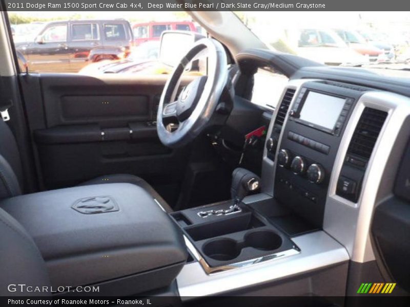 Deep Water Blue Pearl / Dark Slate Gray/Medium Graystone 2011 Dodge Ram 1500 Sport Crew Cab 4x4