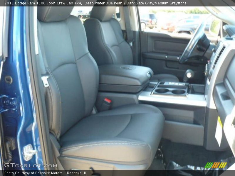 Deep Water Blue Pearl / Dark Slate Gray/Medium Graystone 2011 Dodge Ram 1500 Sport Crew Cab 4x4