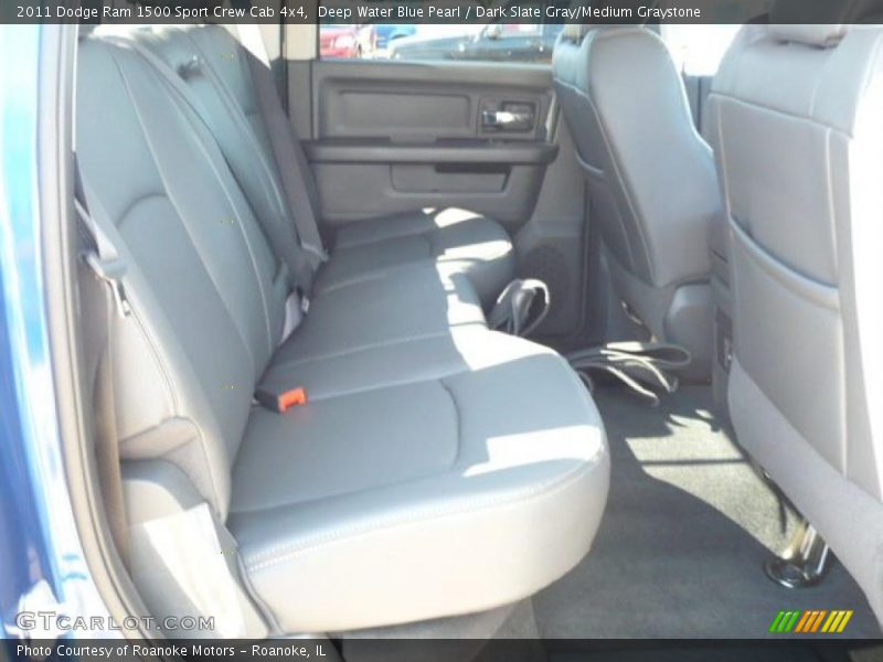 Deep Water Blue Pearl / Dark Slate Gray/Medium Graystone 2011 Dodge Ram 1500 Sport Crew Cab 4x4