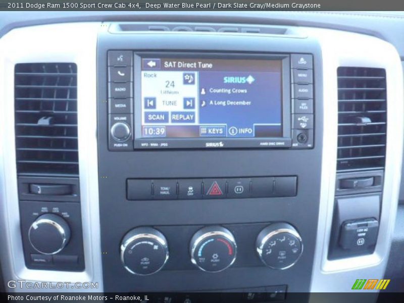 Deep Water Blue Pearl / Dark Slate Gray/Medium Graystone 2011 Dodge Ram 1500 Sport Crew Cab 4x4