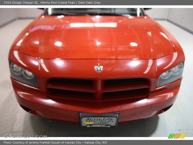 Inferno Red Crystal Pearl / Dark Slate Gray 2009 Dodge Charger SE