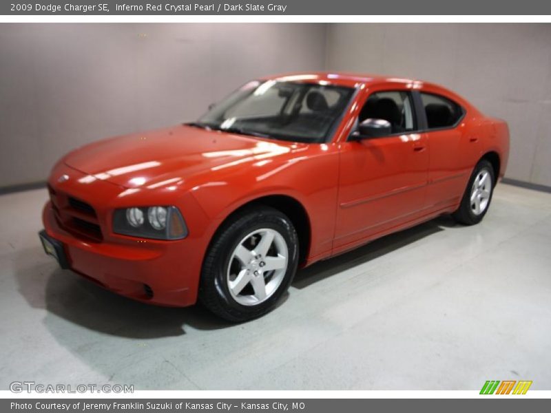 Inferno Red Crystal Pearl / Dark Slate Gray 2009 Dodge Charger SE