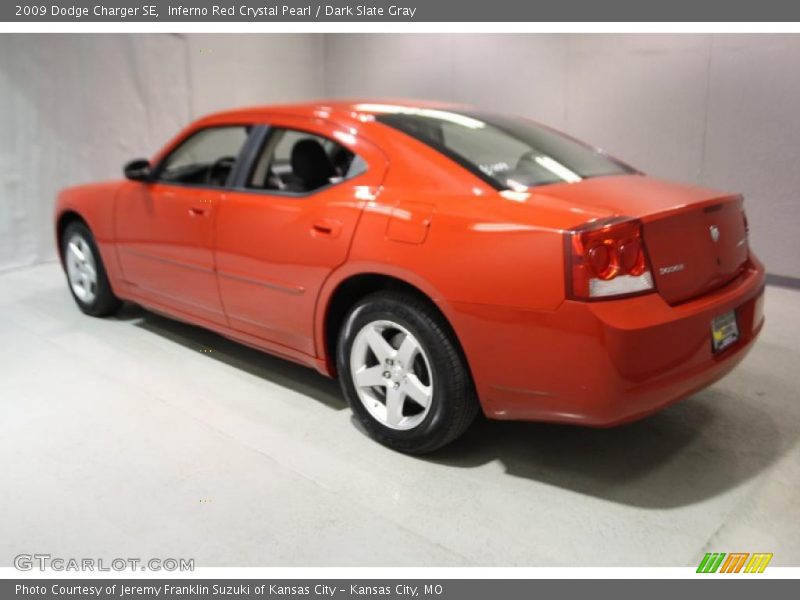 Inferno Red Crystal Pearl / Dark Slate Gray 2009 Dodge Charger SE