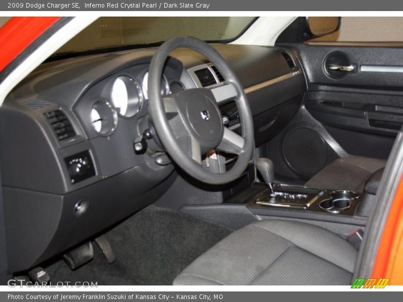 Inferno Red Crystal Pearl / Dark Slate Gray 2009 Dodge Charger SE