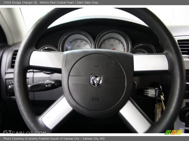 Inferno Red Crystal Pearl / Dark Slate Gray 2009 Dodge Charger SE