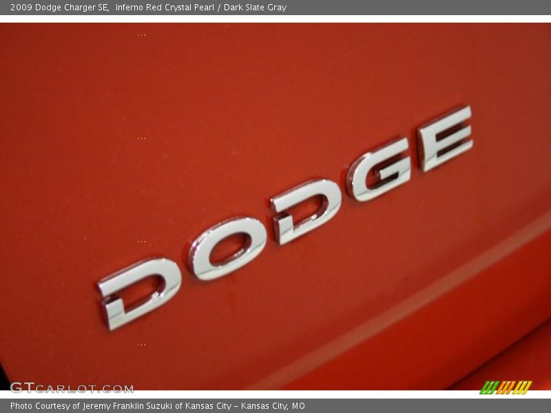 Inferno Red Crystal Pearl / Dark Slate Gray 2009 Dodge Charger SE