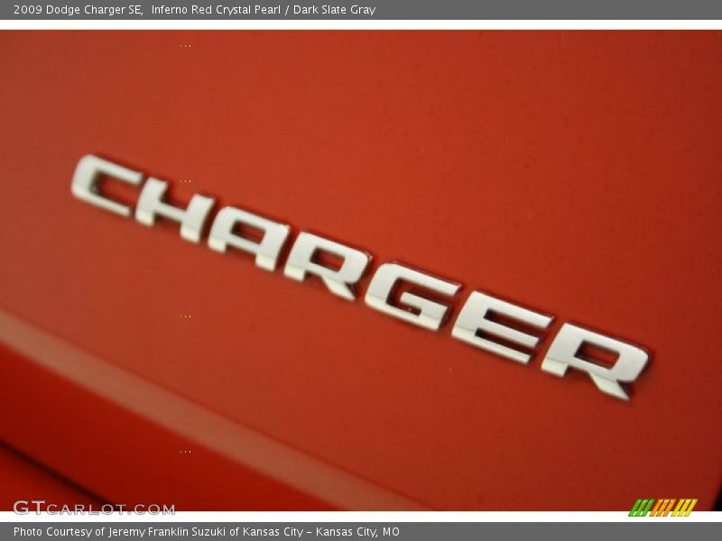 Inferno Red Crystal Pearl / Dark Slate Gray 2009 Dodge Charger SE