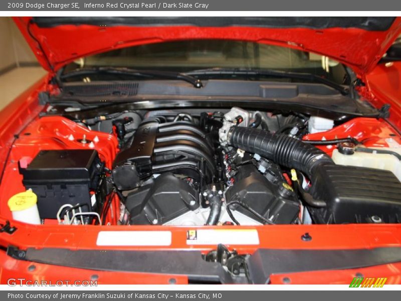 Inferno Red Crystal Pearl / Dark Slate Gray 2009 Dodge Charger SE