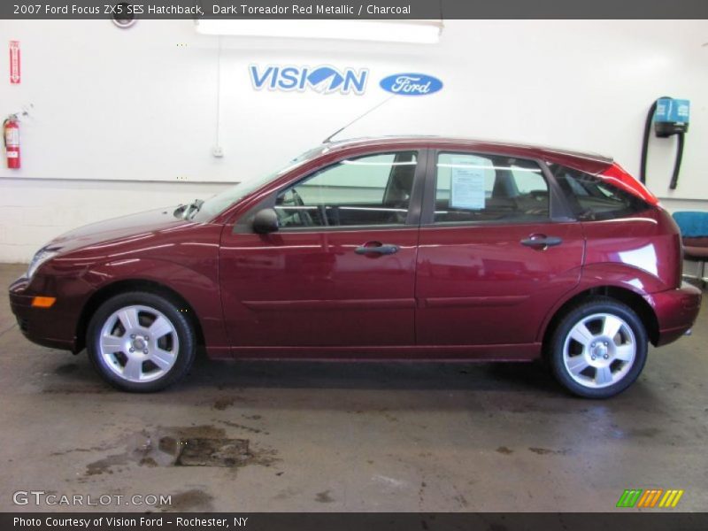 Dark Toreador Red Metallic / Charcoal 2007 Ford Focus ZX5 SES Hatchback