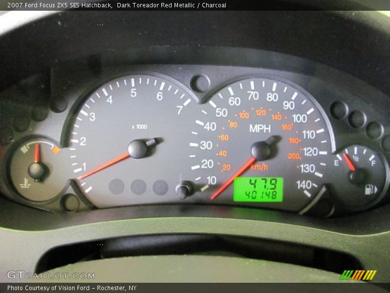 Dark Toreador Red Metallic / Charcoal 2007 Ford Focus ZX5 SES Hatchback