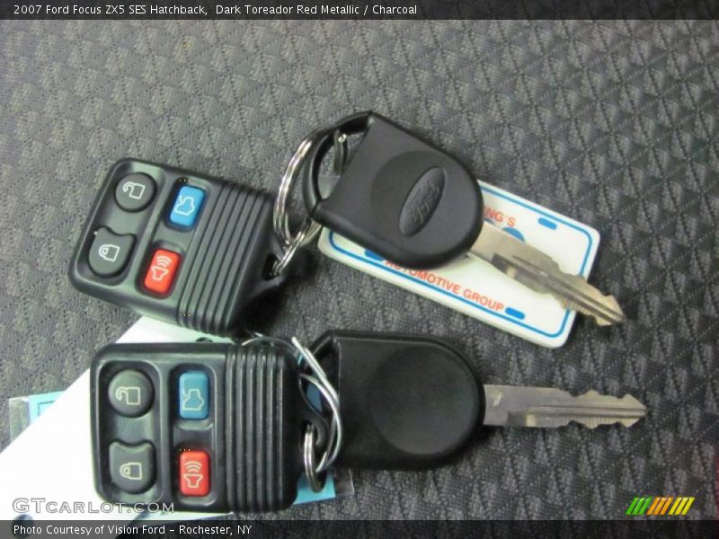 Dark Toreador Red Metallic / Charcoal 2007 Ford Focus ZX5 SES Hatchback
