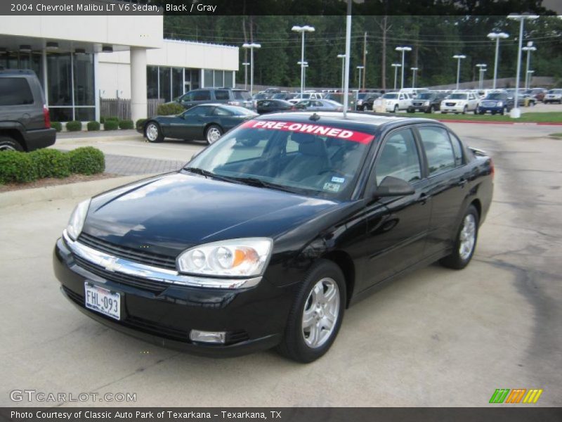 Black / Gray 2004 Chevrolet Malibu LT V6 Sedan