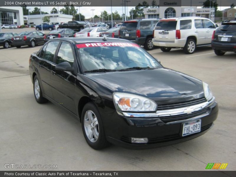 Black / Gray 2004 Chevrolet Malibu LT V6 Sedan