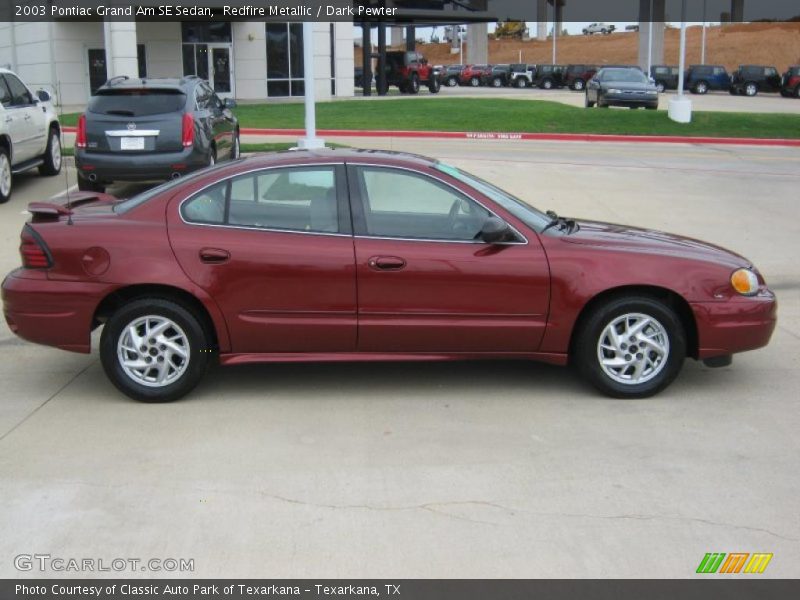 Redfire Metallic / Dark Pewter 2003 Pontiac Grand Am SE Sedan