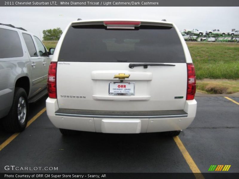 White Diamond Tricoat / Light Cashmere/Dark Cashmere 2011 Chevrolet Suburban LTZ