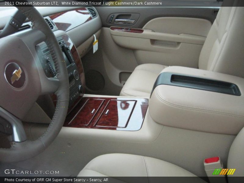 White Diamond Tricoat / Light Cashmere/Dark Cashmere 2011 Chevrolet Suburban LTZ