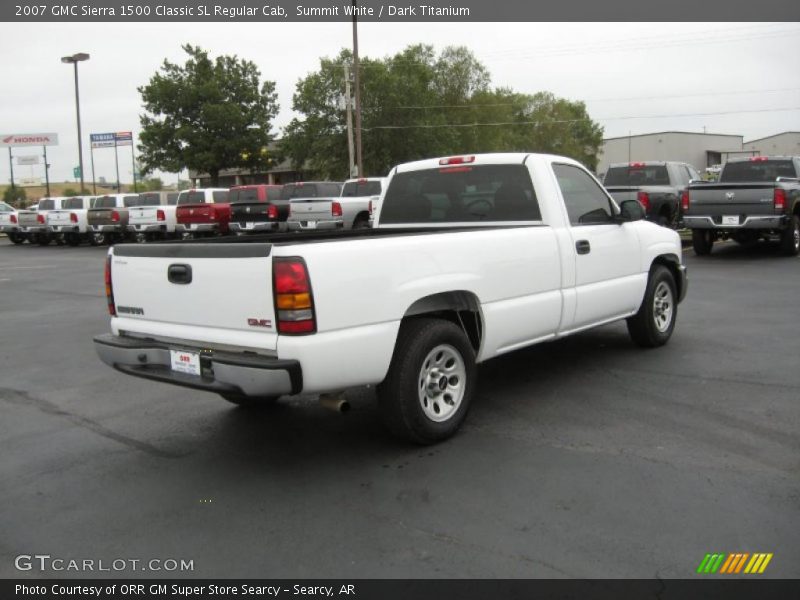 Summit White / Dark Titanium 2007 GMC Sierra 1500 Classic SL Regular Cab