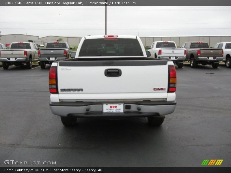 Summit White / Dark Titanium 2007 GMC Sierra 1500 Classic SL Regular Cab