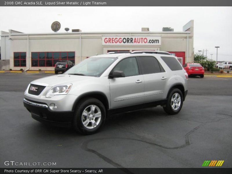 Liquid Silver Metallic / Light Titanium 2008 GMC Acadia SLE