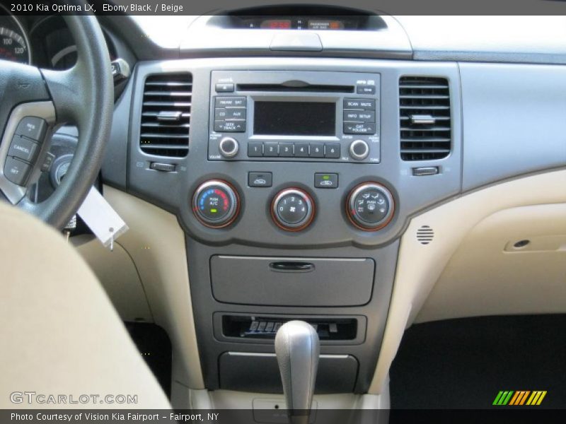 Ebony Black / Beige 2010 Kia Optima LX