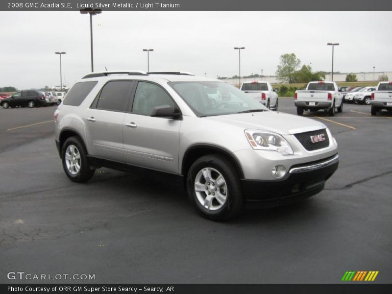 Liquid Silver Metallic / Light Titanium 2008 GMC Acadia SLE