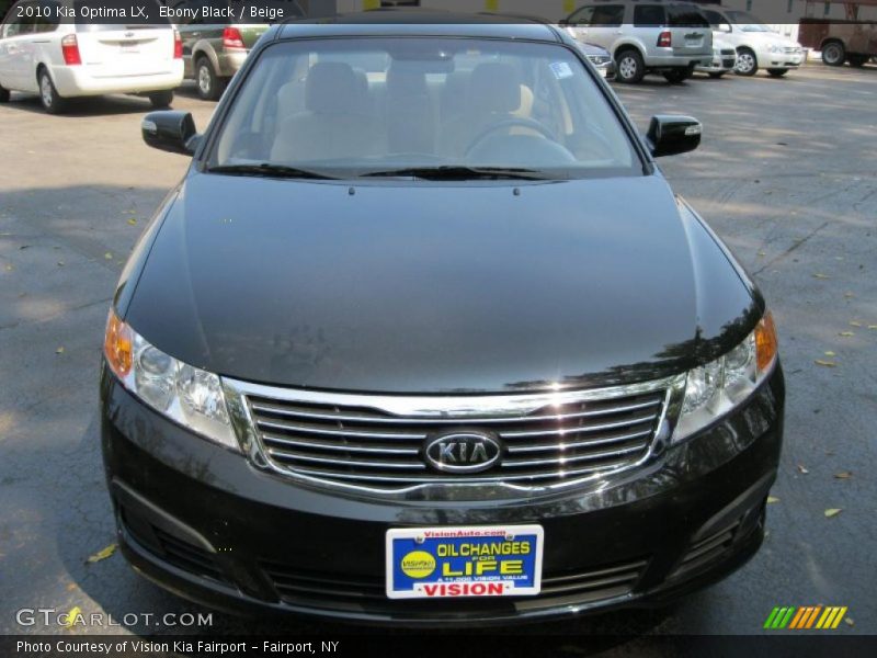 Ebony Black / Beige 2010 Kia Optima LX