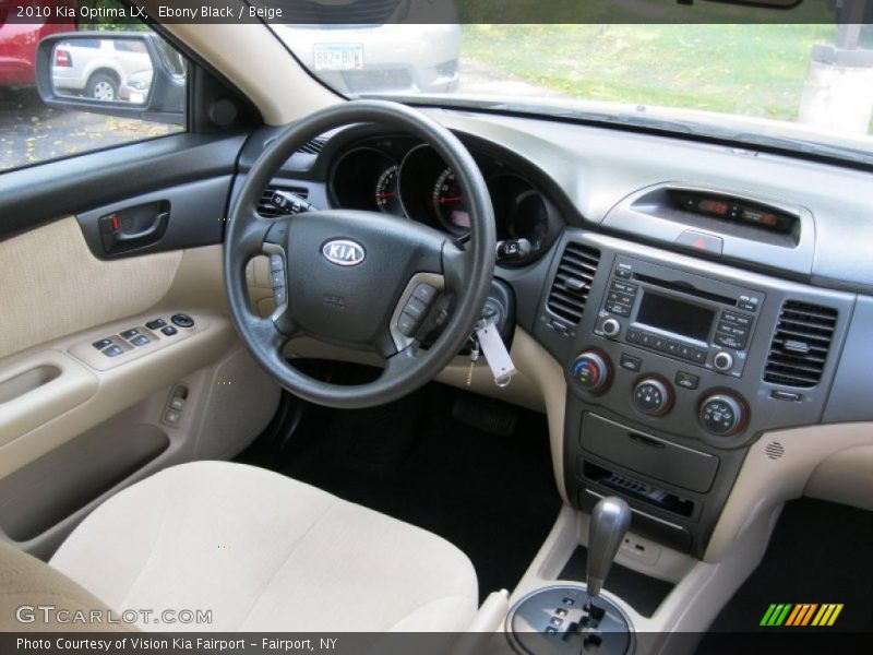 Ebony Black / Beige 2010 Kia Optima LX
