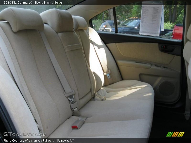 Ebony Black / Beige 2010 Kia Optima LX