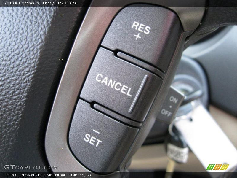 Ebony Black / Beige 2010 Kia Optima LX