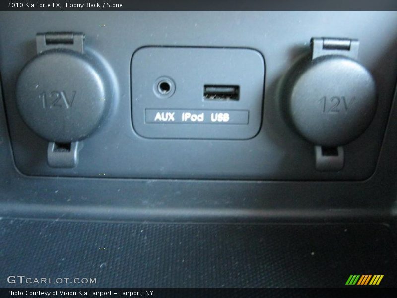 Ebony Black / Stone 2010 Kia Forte EX