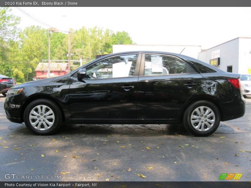 Ebony Black / Stone 2010 Kia Forte EX