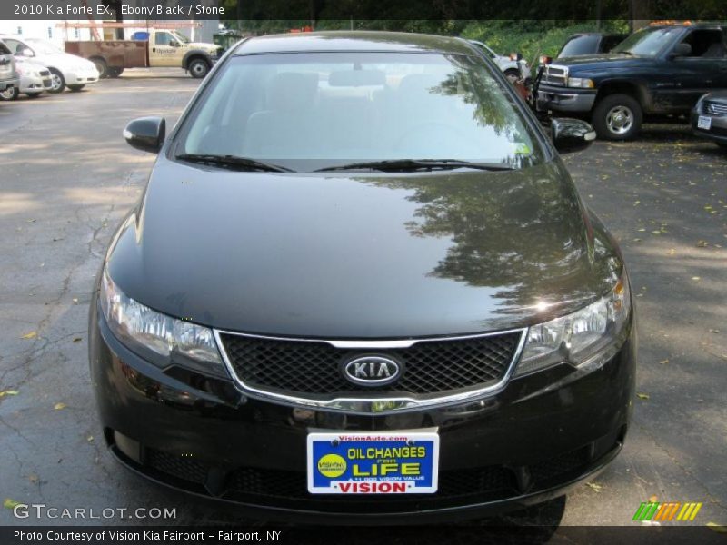 Ebony Black / Stone 2010 Kia Forte EX