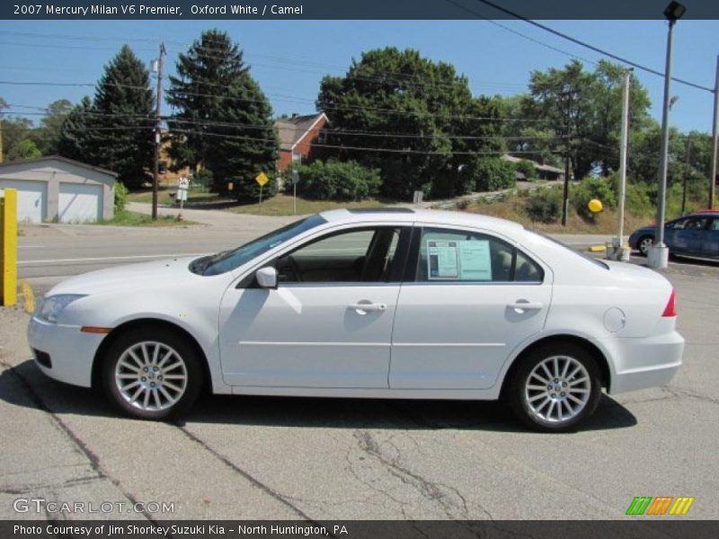 Oxford White / Camel 2007 Mercury Milan V6 Premier