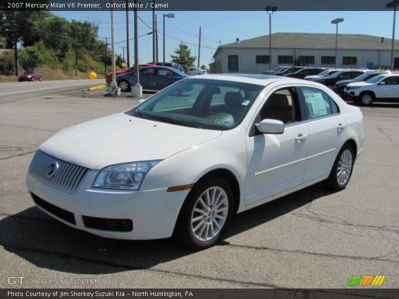 Oxford White / Camel 2007 Mercury Milan V6 Premier