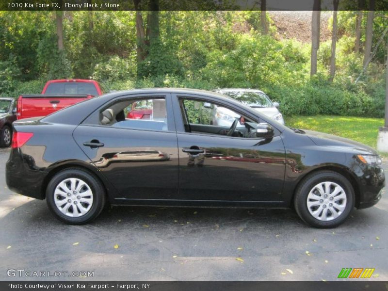 Ebony Black / Stone 2010 Kia Forte EX