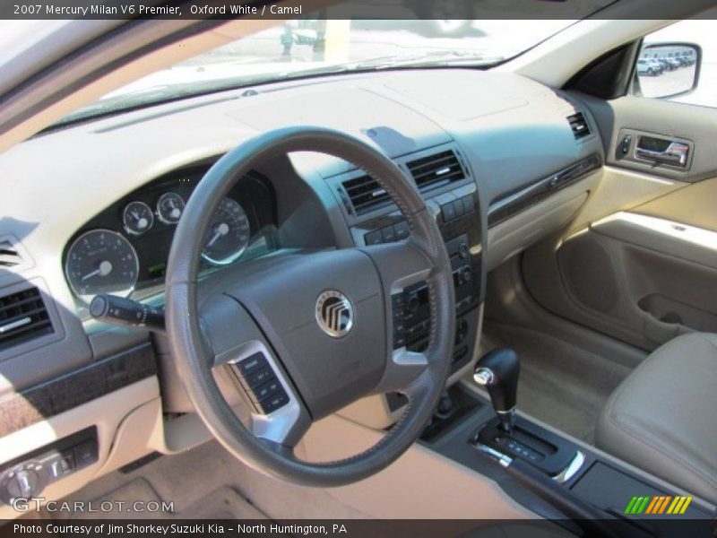Oxford White / Camel 2007 Mercury Milan V6 Premier