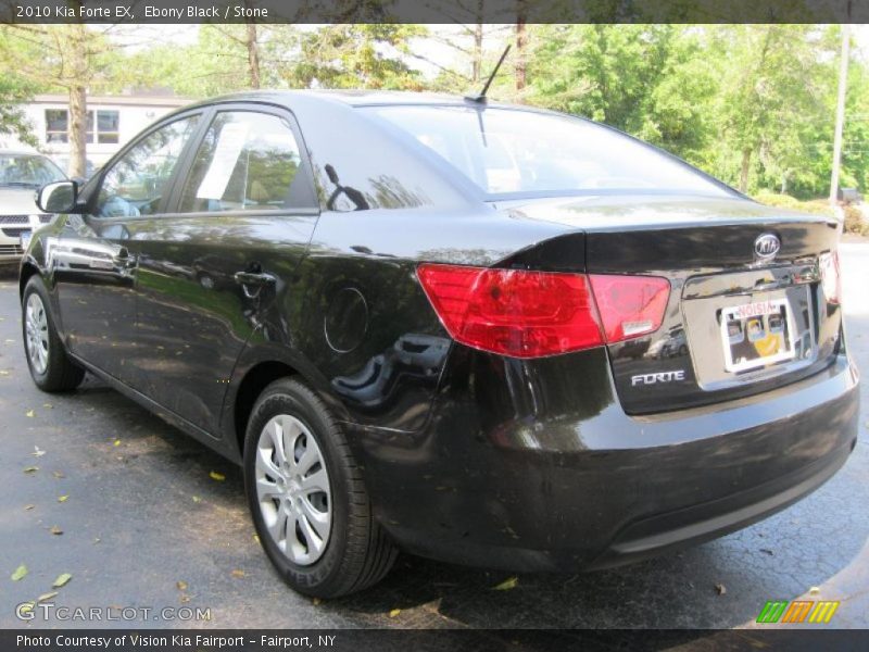 Ebony Black / Stone 2010 Kia Forte EX