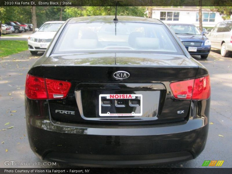 Ebony Black / Stone 2010 Kia Forte EX